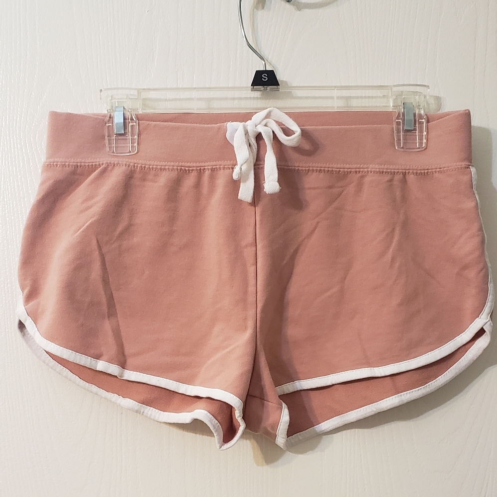 Gym shorts coral white forever 21 size small